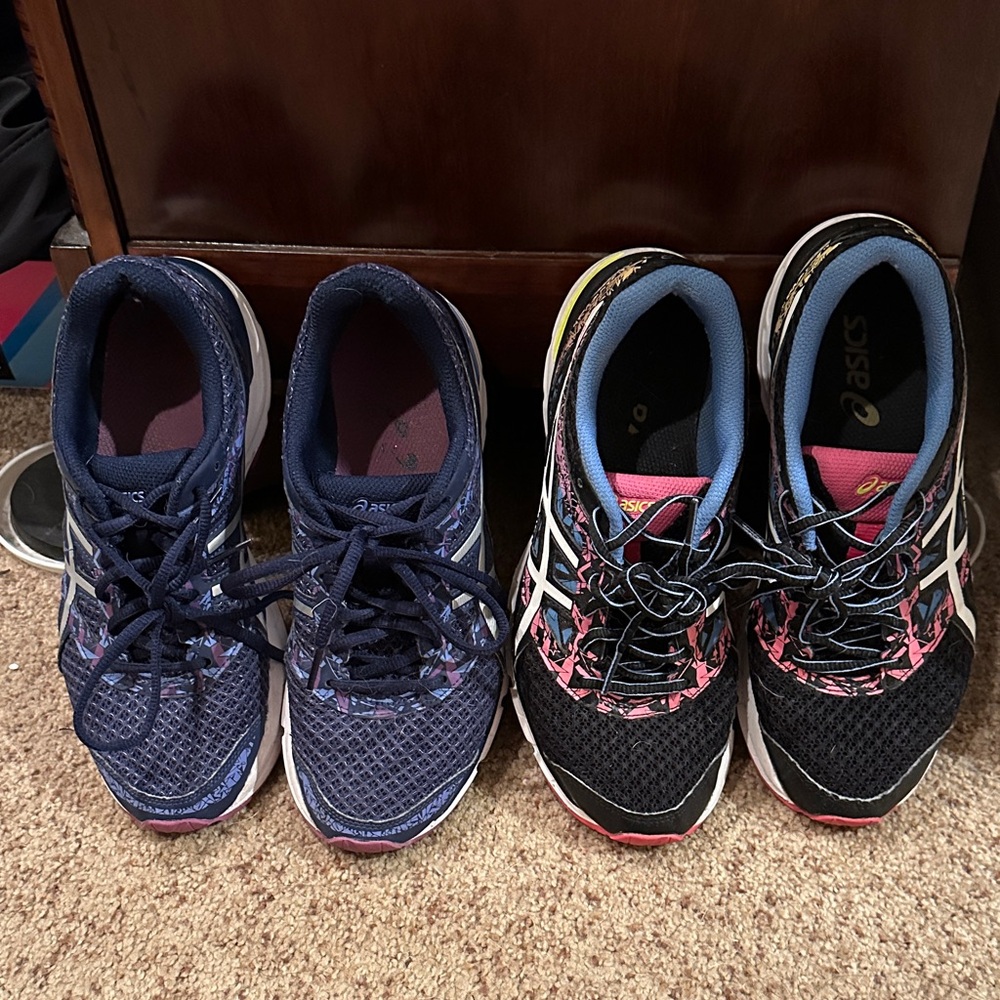 Asics Dual Pair Sneakers in Navy and Black